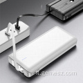 Power bank da 10000 mAh con 4 cavi di ricarica integrati